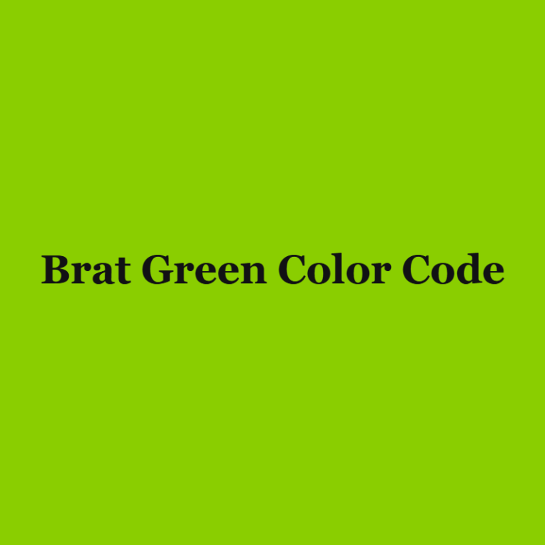 Brat Green Color Code